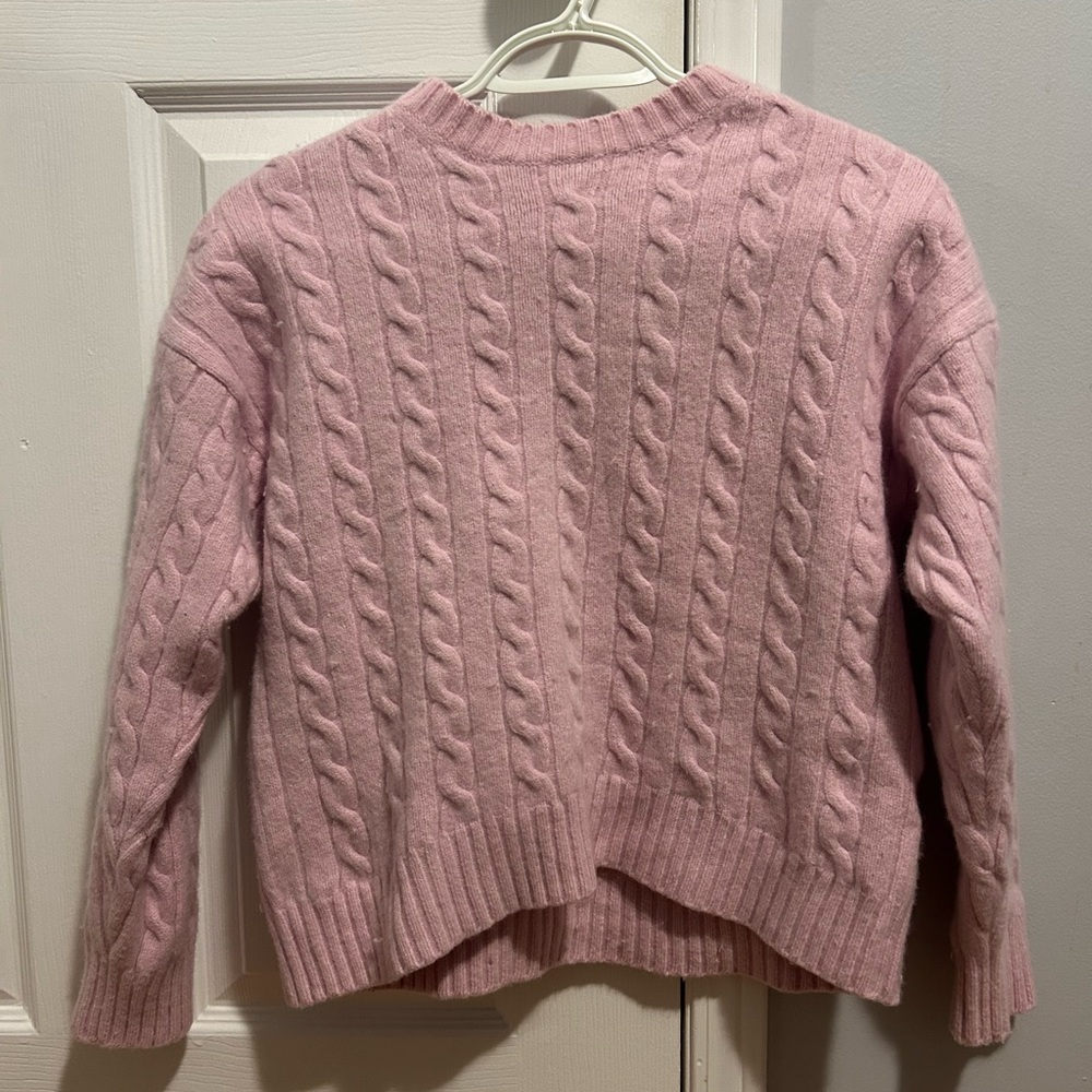 Aritzia Sunday Best Pink Peggy Sweater
